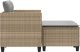 vidaXL Sofa ogrodowa 2-osobowa ze stołkami, beżowa, rattan PE 4