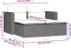 vidaXL Sofa ogrodowa 2-osobowa ze stołkami, beżowa, rattan PE 8
