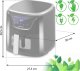 Frytkownica beztłuszczowa Berdsen Air fryer BD-652 czarno-srebrna	 4