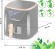 Frytkownica beztłuszczowa Berdsen Air fryer BD-652 czarno-złota 4