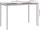 vidaXL vidaXL Stół ogrodowy z akacjowym blatem, czarny, 115x54x74 cm 10
