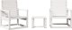 vidaXL 3-częściowy zestaw mebli ogrodowych, biały, lite drewno sosnowe 2