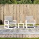vidaXL 3-częściowy zestaw mebli ogrodowych, biały, lite drewno sosnowe 3