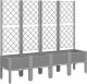 vidaXL Donica ogrodowa z kratką, jasnoszara, 160x40x142 cm, PP 2