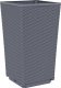 vidaXL Donice ogrodowe, 4 szt., szare, 32,5x32,5x57, PP 4