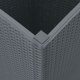 vidaXL Donice ogrodowe, 4 szt., szare, 32,5x32,5x57, PP 8