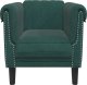 vidaXL Fotel, ciemnozielony, tapicerowany aksamitem 4