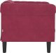 vidaXL Fotel, winna czerwień, tapicerowany aksamitem 5