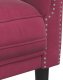 vidaXL Fotel, winna czerwień, tapicerowany aksamitem 7
