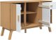 vidaXL Komoda , biało-brązowa, 114x43x73,5cm, lite drewno sosnowe 6