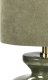 Lampa stołowa Beliani Lampa stołowa zamsz zielona OTEROS 5