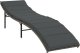 vidaXL Leżaki ze stolikiem, 2 szt., szare, polirattan 4