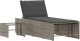 vidaXL Leżaki ze stolikiem, 2 szt., szare, polirattan 5