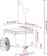 vidaXL Przyczepka rowerowa, czarna, 45 kg, żelazo 12