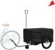 vidaXL Przyczepka rowerowa, czarna, 45 kg, żelazo 3
