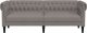 vidaXL Sofa Chesterfield, trzyosobowa, kolor taupe, obita tkaniną 4