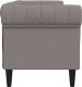 vidaXL Sofa Chesterfield, trzyosobowa, kolor taupe, obita tkaniną 5