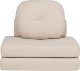 Beliani Sofa rozkładana jednoosobowa beżowa OLDEN 1