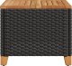vidaXL Stolik ogrodowy, czarny, 45x45x37 cm, polirattan i akacja 6