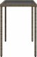 vidaXL Stół ogrodowy ze szklanym blatem, szary, 115x54x74cm, rattan PE 5