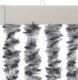 vidaXL Zasłona przeciwko owadom, szaro-czarno-biała, 100x220, szenil 4