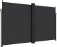 vidaXL Zwijana markiza boczna, czarna, 200 x 600 cm Lumarko! 1
