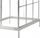Selsey Szklarnia ogrodowa  aluminiowa poliwęglanowa 2,3 m2 trzysekcyjna z fundamentem 124x185 cm srebrna 5
