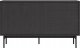 Selsey Komoda dwudrzwiowa Olar 154cm z czterema szufladami Jesion Portland czarny 5
