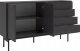 Selsey Komoda dwudrzwiowa Olar 154cm z czterema szufladami Jesion Portland czarny 7