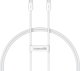 Kabel USB Baseus USB-C - USB-C 1 m Biały (6932172648800) 1