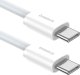 Kabel USB Baseus USB-C - USB-C 1 m Biały (6932172648800) 3