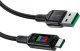 Acefast Kabel przewód USB-A - USB-C 60W z wyświetlaczem 1.2m czarny Kabel przewód USB-A - USB-C 60W z wyświetlaczem 1.2m czarny 3