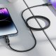 Acefast Kabel przewód USB-A - USB-C 60W z wyświetlaczem 1.2m czarny Kabel przewód USB-A - USB-C 60W z wyświetlaczem 1.2m czarny 6