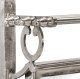 vidaXL vidaXL Półka na bagaże z wieszakami, ścienna, aluminium 4