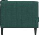vidaXL vidaXL Fotel, ciemnozielony, obity tkaniną 5