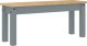 vidaXL vidaXL Ławka stołowa Panama, szara, 105x30x45 cm, lite drewno sosnowe 2