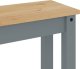 vidaXL vidaXL Ławka stołowa Panama, szara, 105x30x45 cm, lite drewno sosnowe 7
