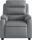 vidaXL Rozkładany fotel masujący, elektryczny, szary, sztuczna skóra 9