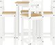 vidaXL vidaXL 5-cz. zestaw mebli barowych, biały, lite drewno sosnowe 4