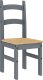 vidaXL vidaXL Krzesła stołowe, 2 szt., szare, 40x46x99 cm, drewno sosnowe 5