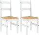 vidaXL vidaXL Krzesła stołowe, 2 szt., białe, 40x46x99 cm, drewno sosnowe 2