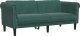 vidaXL vidaXL Sofa dwuosobowa, ciemnozielona, aksamit 2