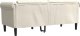vidaXL vidaXL Sofa dwuosobowa, kremowa, aksamit 6