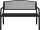 vidaXL vidaXL Ławka ogrodowa, 119 cm, czarna, stalowa 3