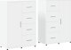 vidaXL vidaXL Szafki, 2 szt., białe, 60x31x84 cm 2