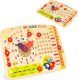 Ecotoys Drewniana tablica manipulacyjna dla dzieci kalendarz zegar ECOTOYS 1