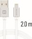 Kabel USB Sourcing Textile USB / Lightning 2.0 m Srebrny (SW-QU-LIGH-3A-2M-SI) 12