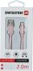 Kabel USB Sourcing Textile USB / Lightning 2.0 m Srebrny (SW-QU-LIGH-3A-2M-SI) 4