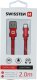 Kabel USB Sourcing Textile USB / Lightning 2.0 m Srebrny (SW-QU-LIGH-3A-2M-SI) 6