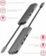HUB USB Sourcing Swissten USB-C Splitter 8in1 with 3X USB 3.0 / 1X USB-C Power Delivery / 1X microSD / 1X SD / 1x HDMI 4K / 1x LAN RJ45 / Aluminum housing 8